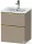 Duravit D-NEO 51x40,2 cm-es, 2 fiókos alsószekrény polírozott arany színű fogantyúval 233653 mosdóhoz, matt len DE4360034750000