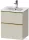 Duravit D-NEO 51x40,2 cm-es, 2 fiókos alsószekrény polírozott arany színű fogantyúval 233653 mosdóhoz, matt taupe DE4360034910000