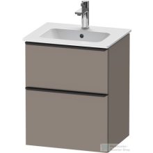   Duravit D-NEO 510x402 mm-es 2 fiókos függesztett szekrény 233653XXX mosdóhoz,Basalt Matt Decor DE436004343