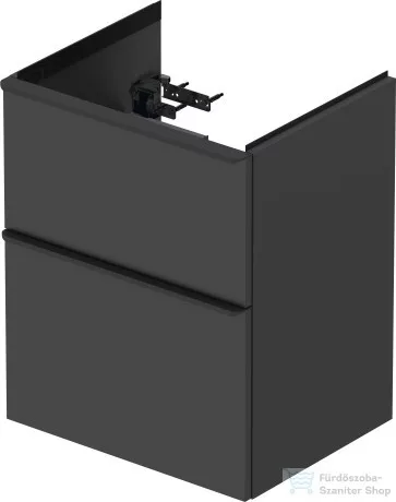 Duravit D-NEO 510x402 mm-es 2 fiókos függesztett szekrény 233653XXX mosdóhoz,Graphite Matt Decor DE436004949