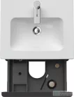 Duravit D-NEO 510x402 mm-es 2 fiókos függesztett szekrény 233653XXX mosdóhoz,Graphite Matt Decor DE436004949