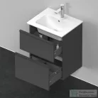 Duravit D-NEO 510x402 mm-es 2 fiókos függesztett szekrény 233653XXX mosdóhoz,Graphite Matt Decor DE436004949