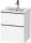 Duravit D-NEO 51x40,2 cm-es, 2 fiókos alsószekrény rozsdamentes acél színű fogantyúval 233653 mosdóhoz, matt fehér DE4360070180000