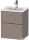 Duravit D-NEO 51x40,2 cm-es, 2 fiókos alsószekrény rozsdamentes acél színű fogantyúval 233653 mosdóhoz, matt bazalt DE4360070430000