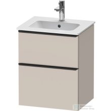   Duravit D-NEO 510x402 mm-es 2 fiókos függesztett szekrény 233653XXX mosdóhoz,Taupe Matt Decor DE436009191