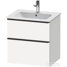   Duravit D-NEO 610x462 mm-es 2 fiókos függesztett szekrény 233663XXX mosdóhoz,White Matt Decor DE436101818
