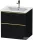 Duravit D-NEO 61x46,2 cm-es, 2 fiókos alsószekrény polírozott arany színű fogantyúval 233663 mosdóhoz, matt fekete tölgy DE4361034160000