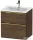 Duravit D-NEO 61x46,2 cm-es, 2 fiókos alsószekrény polírozott arany színű fogantyúval 233663 mosdóhoz, matt sötét dió DE4361034210000