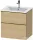 Duravit D-NEO 61x46,2 cm-es, 2 fiókos alsószekrény polírozott arany színű fogantyúval 233663 mosdóhoz, natúr tölgy DE4361034300000