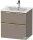 Duravit D-NEO 61x46,2 cm-es, 2 fiókos alsószekrény polírozott arany színű fogantyúval 233663 mosdóhoz, matt bazalt DE4361034430000