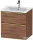 Duravit D-NEO 61x46,2 cm-es, 2 fiókos alsószekrény polírozott arany színű fogantyúval 233663 mosdóhoz, matt dió DE4361034790000