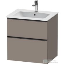   Duravit D-NEO 610x462 mm-es 2 fiókos függesztett szekrény 233663XXX mosdóhoz,Basalt Matt Decor DE436104343