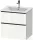 Duravit D-NEO 61x46,2 cm-es, 2 fiókos alsószekrény fekete fogantyúval 233663 mosdóhoz, fényes fehér DE43610BD220000