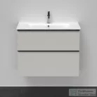 Duravit D-NEO 810x462 mm-es 2 fiókos függesztett szekrény 233683XXX mosdóhoz,Concrete Grey Matt Decor DE436200707