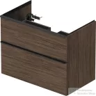 Duravit D-NEO 810x462 mm-es 2 fiókos függesztett szekrény 233683XXX mosdóhoz,Walnut Dark Decor DE436202121