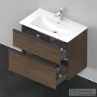 Duravit D-NEO 810x462 mm-es 2 fiókos függesztett szekrény 233683XXX mosdóhoz,Walnut Dark Decor DE436202121