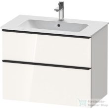   Duravit D-NEO 810x462 mm-es 2 fiókos függesztett szekrény 233683XXX mosdóhoz,White High Gloss Decor DE436202222