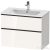 Duravit D-NEO 810x462 mm-es 2 fiókos függesztett szekrény 233683XXX mosdóhoz,White High Gloss Decor DE436202222