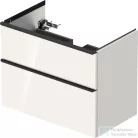 Duravit D-NEO 810x462 mm-es 2 fiókos függesztett szekrény 233683XXX mosdóhoz,White High Gloss Decor DE436202222