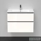 Duravit D-NEO 810x462 mm-es 2 fiókos függesztett szekrény 233683XXX mosdóhoz,White High Gloss Decor DE436202222