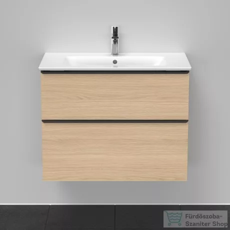 Duravit D-NEO 810x462 mm-es 2 fiókos függesztett szekrény 233683XXX mosdóhoz,Natural Oak DE436203030