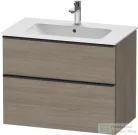 Duravit D-NEO 810x462 mm-es 2 fiókos függesztett szekrény 233683XXX mosdóhoz,Oak Terra DE436203535