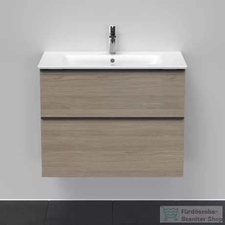 Duravit D-NEO 810x462 mm-es 2 fiókos függesztett szekrény 233683XXX mosdóhoz,Oak Terra DE436203535
