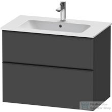  Duravit D-NEO 810x462 mm-es 2 fiókos függesztett szekrény 233683XXX mosdóhoz,Graphite Matt Decor DE436204949