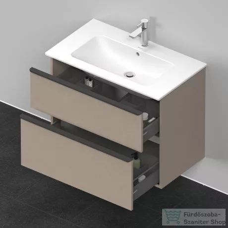 Duravit D-NEO 810x462 mm-es 2 fiókos függesztett szekrény 233683XXX mosdóhoz,Linen Decor DE436207575
