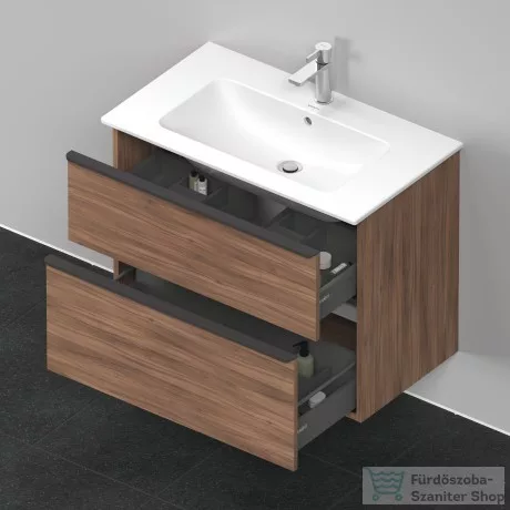 Duravit D-NEO 810x462 mm-es 2 fiókos függesztett szekrény 233683XXX mosdóhoz,Natural Walnut Decor DE436207979