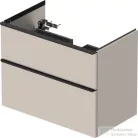 Duravit D-NEO 810x462 mm-es 2 fiókos függesztett szekrény 233683XXX mosdóhoz,Taupe Matt Decor DE436209191