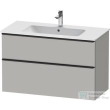   Duravit D-NEO 1010x462 mm-es 2 fiókos függesztett szekrény 233610XXX mosdóhoz,Concrete Grey Matt Decor DE436300707