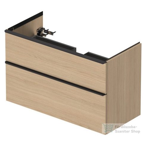 Duravit D-NEO 1010x462 mm-es 2 fiókos függesztett szekrény 233610XXX mosdóhoz,Natural Oak DE436303030