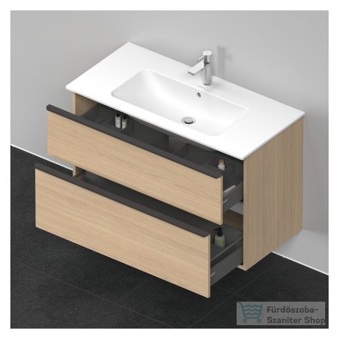 Duravit D-NEO 1010x462 mm-es 2 fiókos függesztett szekrény 233610XXX mosdóhoz,Natural Oak DE436303030