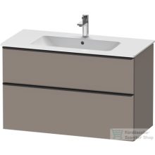   Duravit D-NEO 1010x462 mm-es 2 fiókos függesztett szekrény 233610XXX mosdóhoz, Basalt Matt Decor DE436304343