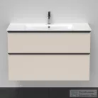 Duravit D-NEO 1010x462 mm-es 2 fiókos függesztett szekrény 233610XXX mosdóhoz, Taupe Matt Decor DE436309191
