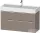 Duravit D-NEO 118,4x44,2 cm-es, 2 fiókos alsószekrény króm színű fogantyúval, mosdó és csaptelep nélkül, matt bazalt DE4375010430000