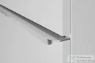 Duravit D-NEO 118,4x44,2 cm-es, 2 fiókos alsószekrény rozsdamentes acél hatású fogantyúval, mosdó és csaptelep nélkül, matt betonszürke DE4375070070000