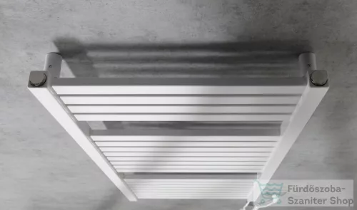 AQUALINE TONDI-E elektromos fürdőszobai radiátor, 450x970 mm, 300W, fehér (DE450T)
