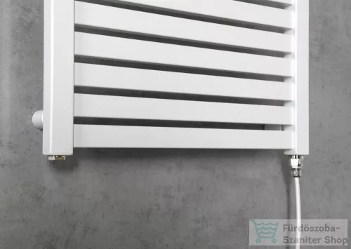 AQUALINE TONDI-E elektromos fürdőszobai radiátor, 450x970 mm, 300W, fehér (DE450T)