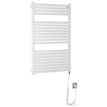   AQUALINE TONDI-E elektromos fürdőszobai radiátor, 600x970 mm, 400W, fehér (DE460T)