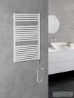 AQUALINE TONDI-E elektromos fürdőszobai radiátor, 600x970 mm, 400W, fehér (DE460T)