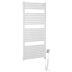   AQUALINE TONDI-E elektromos fürdőszobai radiátor, 600x1330 mm, 600W, fehér (DE480T)