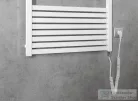 AQUALINE TONDI-E elektromos fürdőszobai radiátor, 600x1330 mm, 600W, fehér (DE480T)