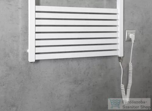 AQUALINE TONDI-E elektromos fürdőszobai radiátor, 600x1330 mm, 600W, fehér (DE480T)