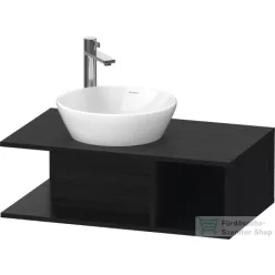   Duravit D-NEO 800x480 mm-es mosdó alá építhető alsószekrény, Black Oak DE491801616