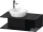Duravit D-NEO 800x480 mm-es mosdó alá építhető alsószekrény, Black Oak DE491801616