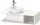 Duravit D-NEO 1000x480 mm-es mosdó alá építhető alsószekrény,White High Gloss Decor DE491902222
