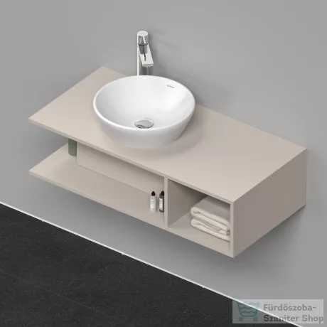 Duravit D-NEO 1000x480 mm-es mosdó alá építhető alsószekrény,Taupe Matt Decor DE491909191