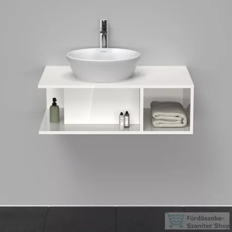 Duravit D-NEO 800x550 mm-es mosdó alá építhető alsószekrény,White High Gloss Decor DE492802222